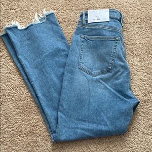 Loft curvy high waist flare crop sz 6/28